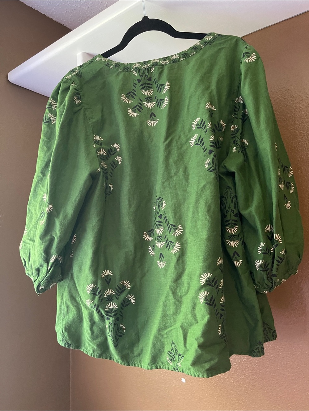 Knox Rose Shirt Green Floral Top size XXL - Picture 4 of 5